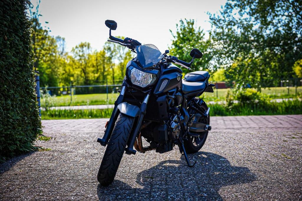 Yamaha MT-07 2018 Naked Bike, Zwart, 35 Kw, 2 cilinders, Occasion, Minimaal motorrijbewijs A2, ABS