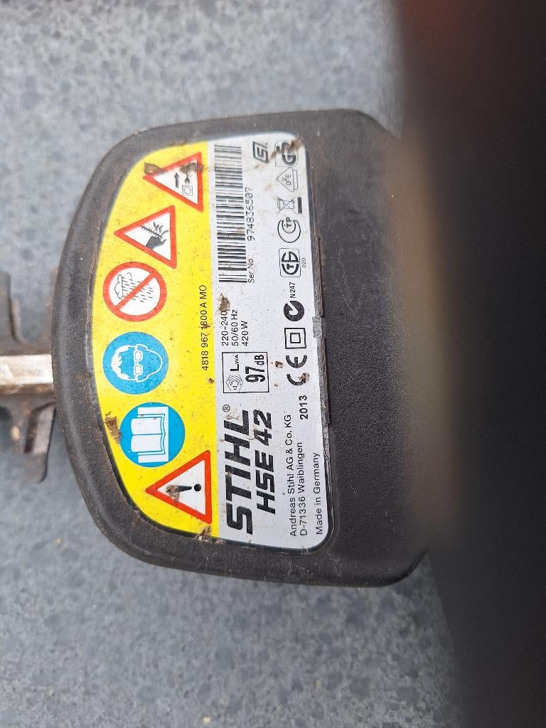 Electrische heggenschaar Stihl HSE 42, Ophalen, Gebruikt, Elektrisch, Stihl
