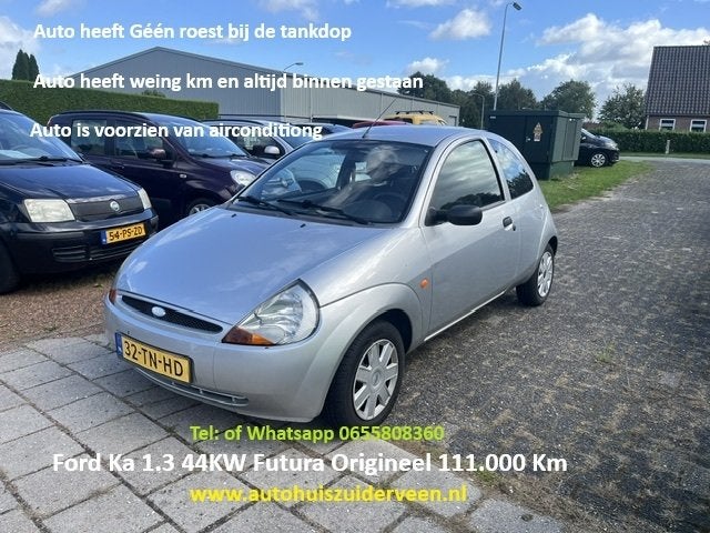 Ford Ka 1.3 I 44KW Futura Airco Super Nette Auto (bj 2006), Auto's, Voorwielaandrijving, 1299 cc, Stof, Gebruikt