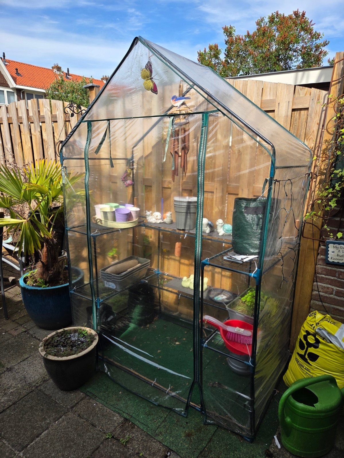 Greenhouse, Tuin en Terras, Ophalen, Folie, Gebruikt, Aluminium