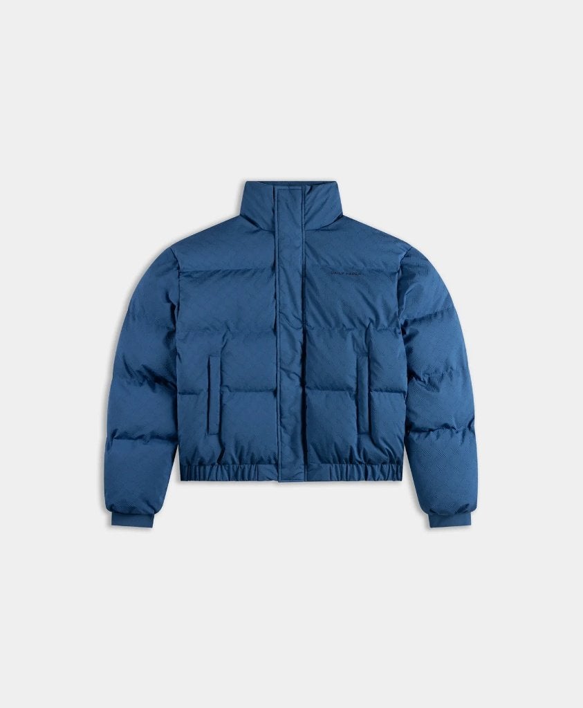 Ongedragen Daily paper Monogram Puffer Jacket - licht blauw, Blauw, Ophalen of Verzenden, Daily Paper, Maat 56/58 (XL)