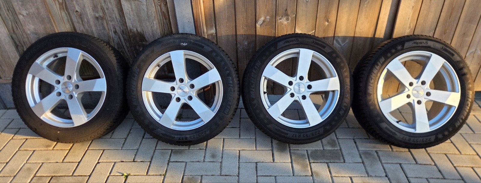 Set 17 inch velgen Opel Insignia - 225/55R17 Michelin 5x120, Gebruikt, Velg(en), 17 inch, Personenwagen