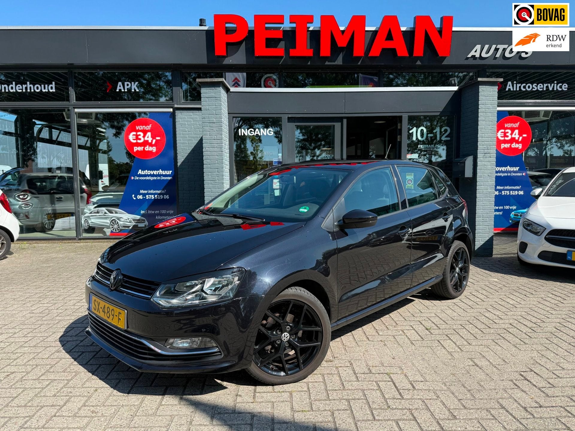 Volkswagen Polo 1.2 TSI Comfortline Business R | Airco | Nav, Auto's, Euro 6, 4 cilinders, Zwart, Navigatiesysteem