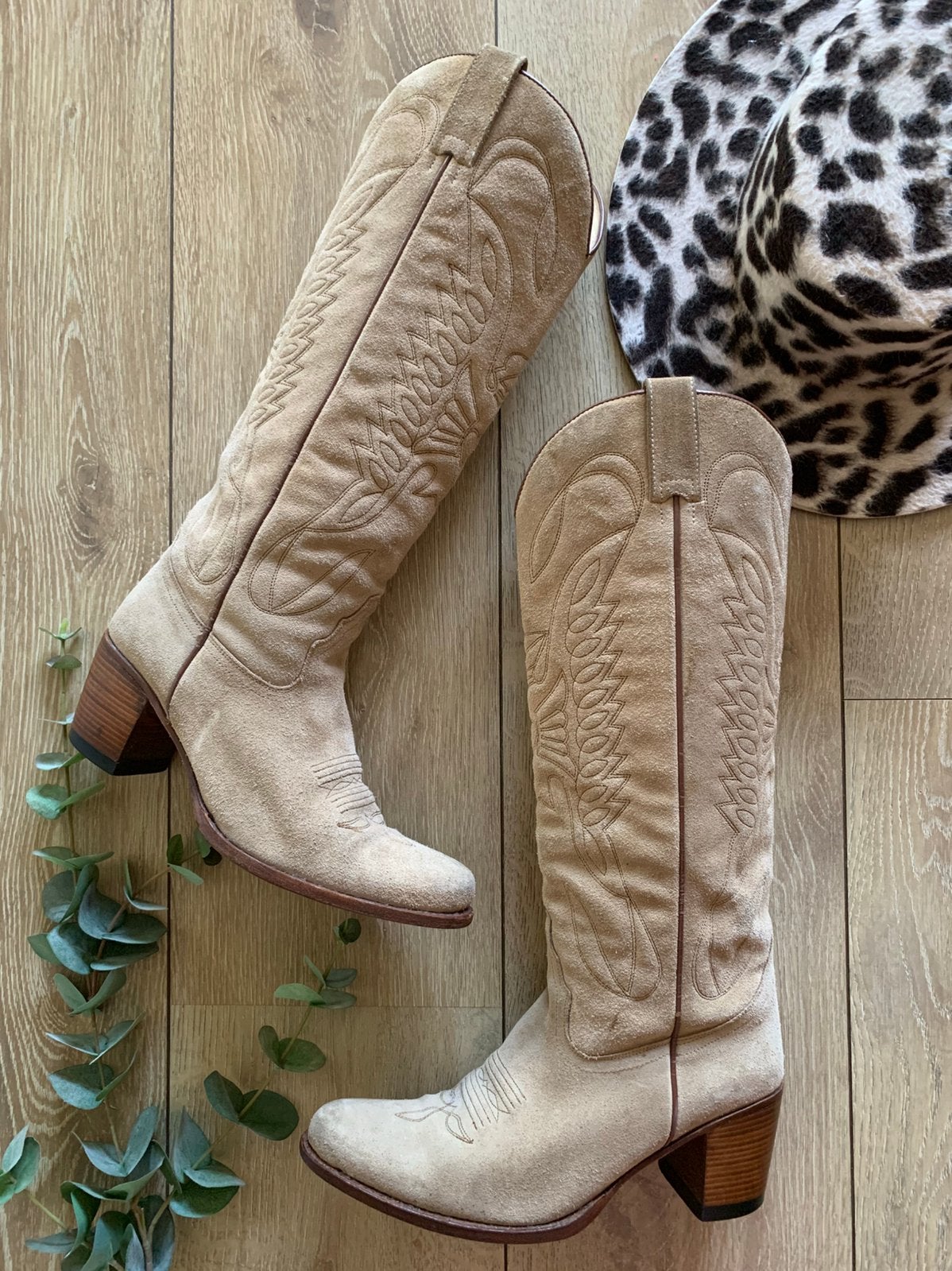 Sendra hoge cowboylaarzen met hak 39 western boots, Hoge laarzen, -, Beige, -