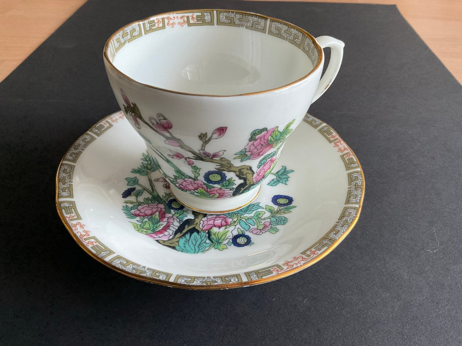 Royal Winchester Indian Tree Kop en Schotel - Bone China, Ophalen