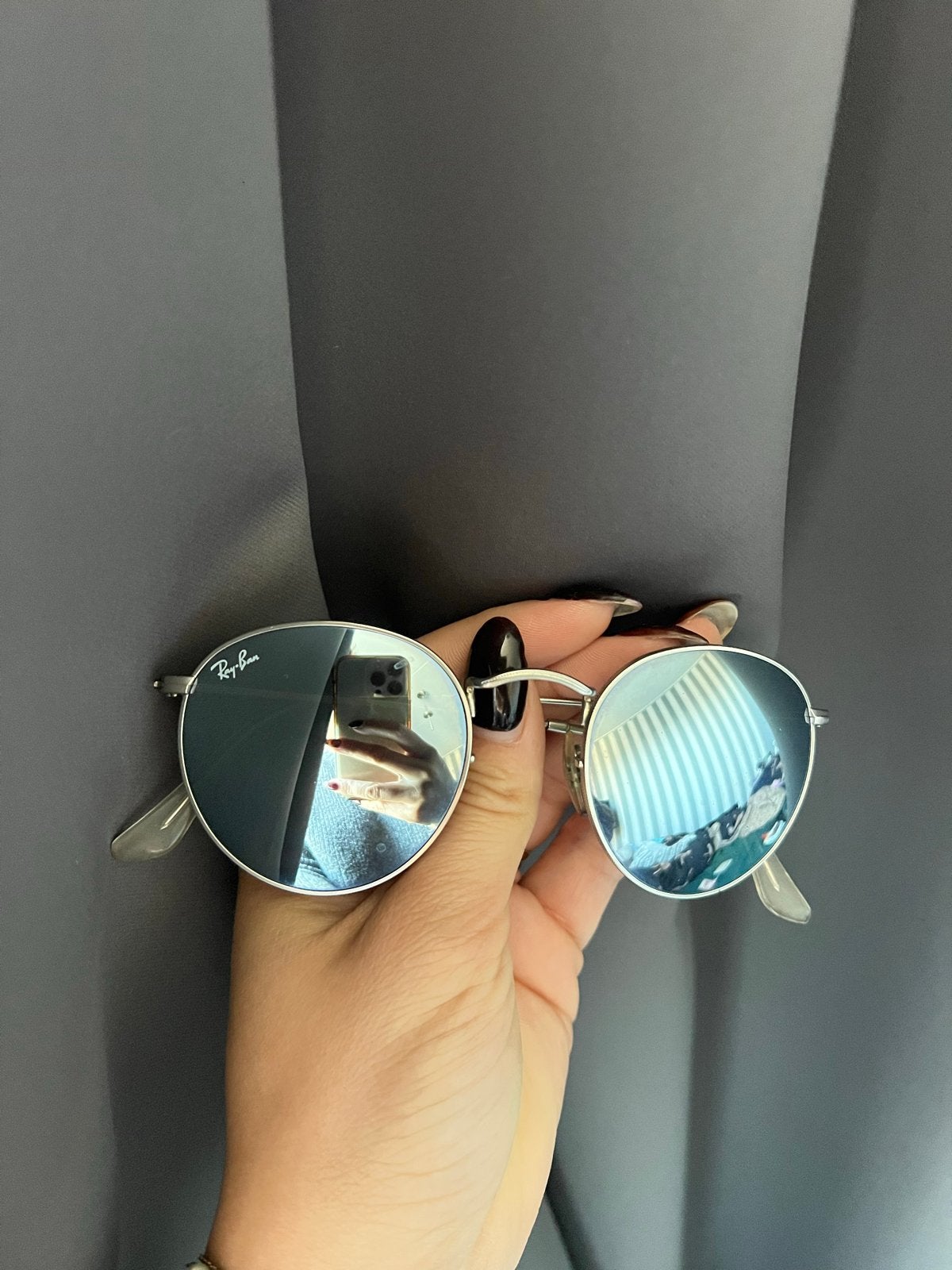 Ray-Ban zonnebril in goede staat, Zonnebril, Blauw, Ophalen of Verzenden, Zo goed als nieuw