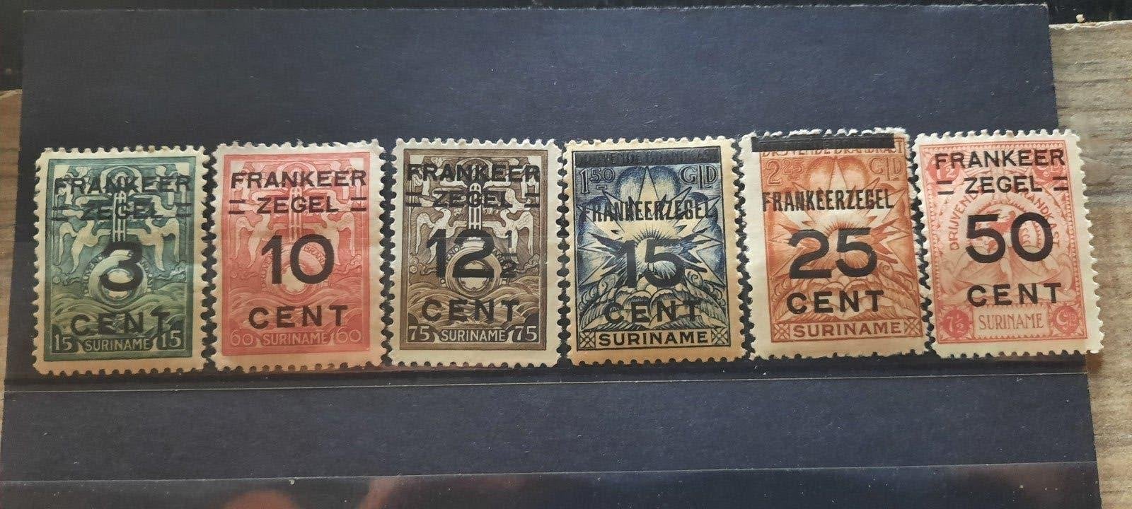 Suriname Frankeerzegels - Diverse Waarden, Ophalen of Verzenden