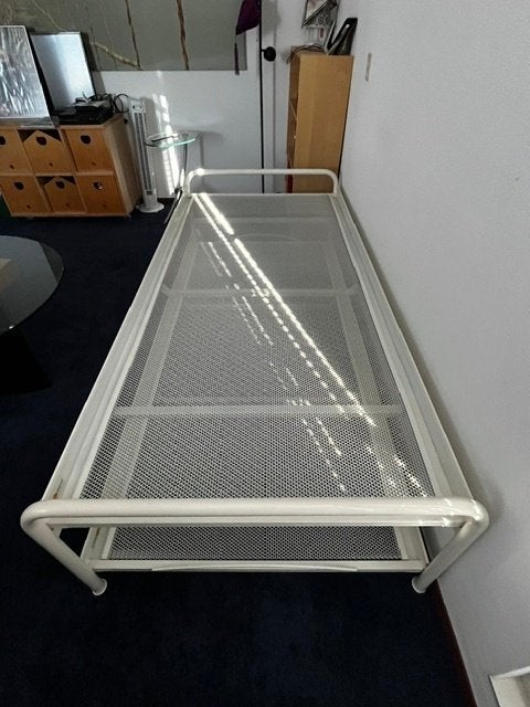 Onderschuifbedden, Ophalen, 90 cm, Wit, Tweepersoons
