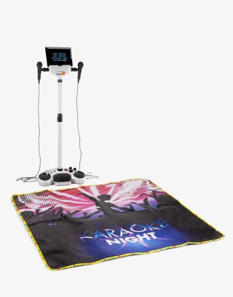 Fenton Karaoke set en led verlichting. 1x gebruikt., Ophalen, Zo goed als nieuw, Complete set
