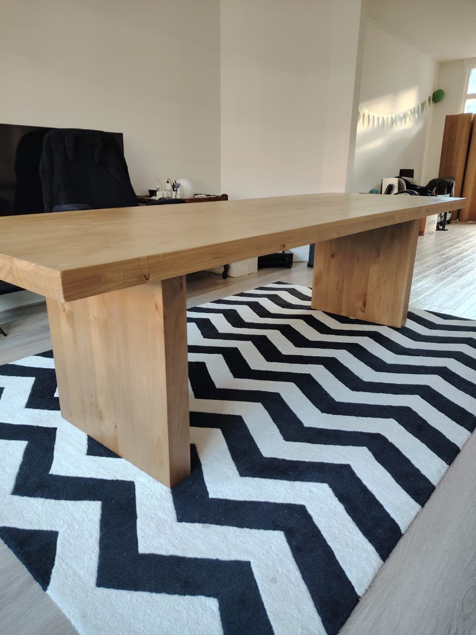 Eettafel 8 tot 10 personen, Huis en Inrichting, Tafels | Eettafels, Ophalen, Gebruikt, 50 tot 100 cm, Vijf personen of meer