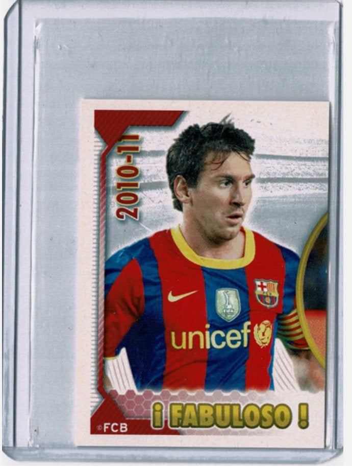 2011 Panini FC Barcelona Lionel Messi GOAT #120 Sticker, Verzamelen, Ophalen of Verzenden, Zo goed als nieuw, Buitenlandse clubs