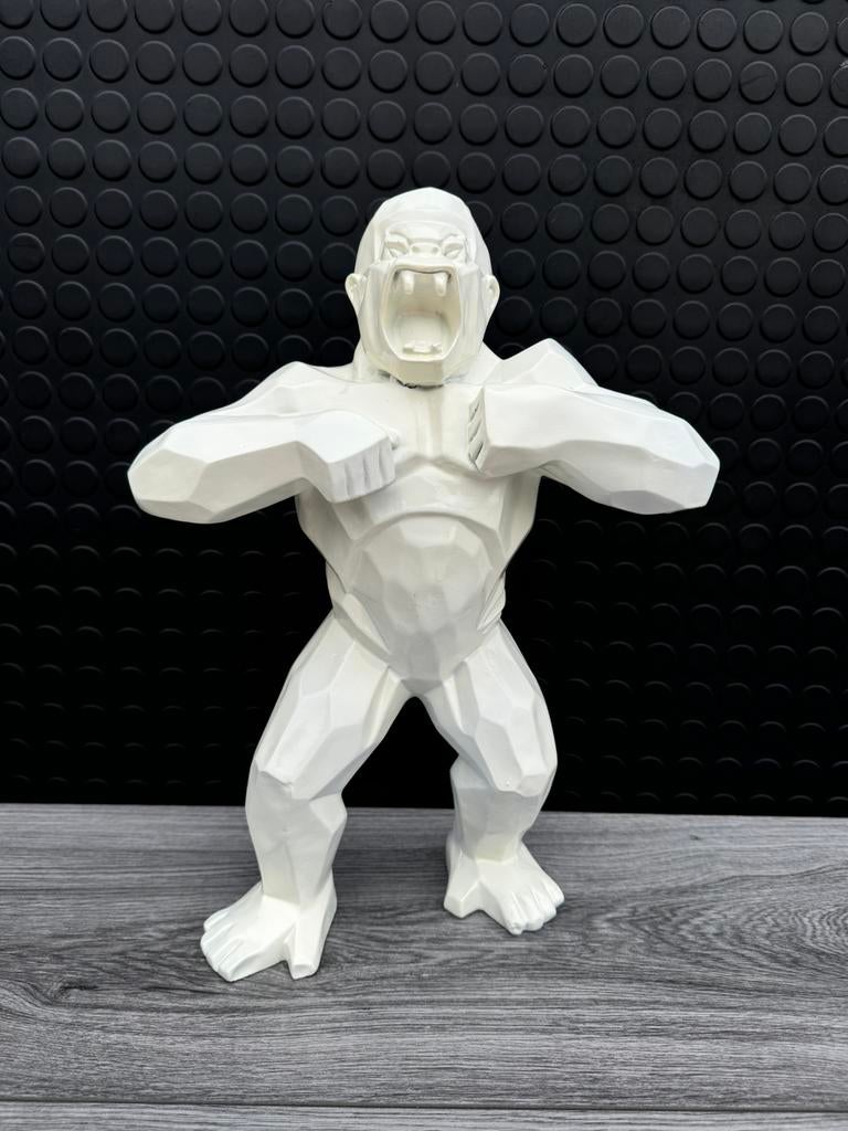 Gorilla (wit) 40x30cm/Nieuw!, Ophalen of Verzenden, Nieuw, Dier