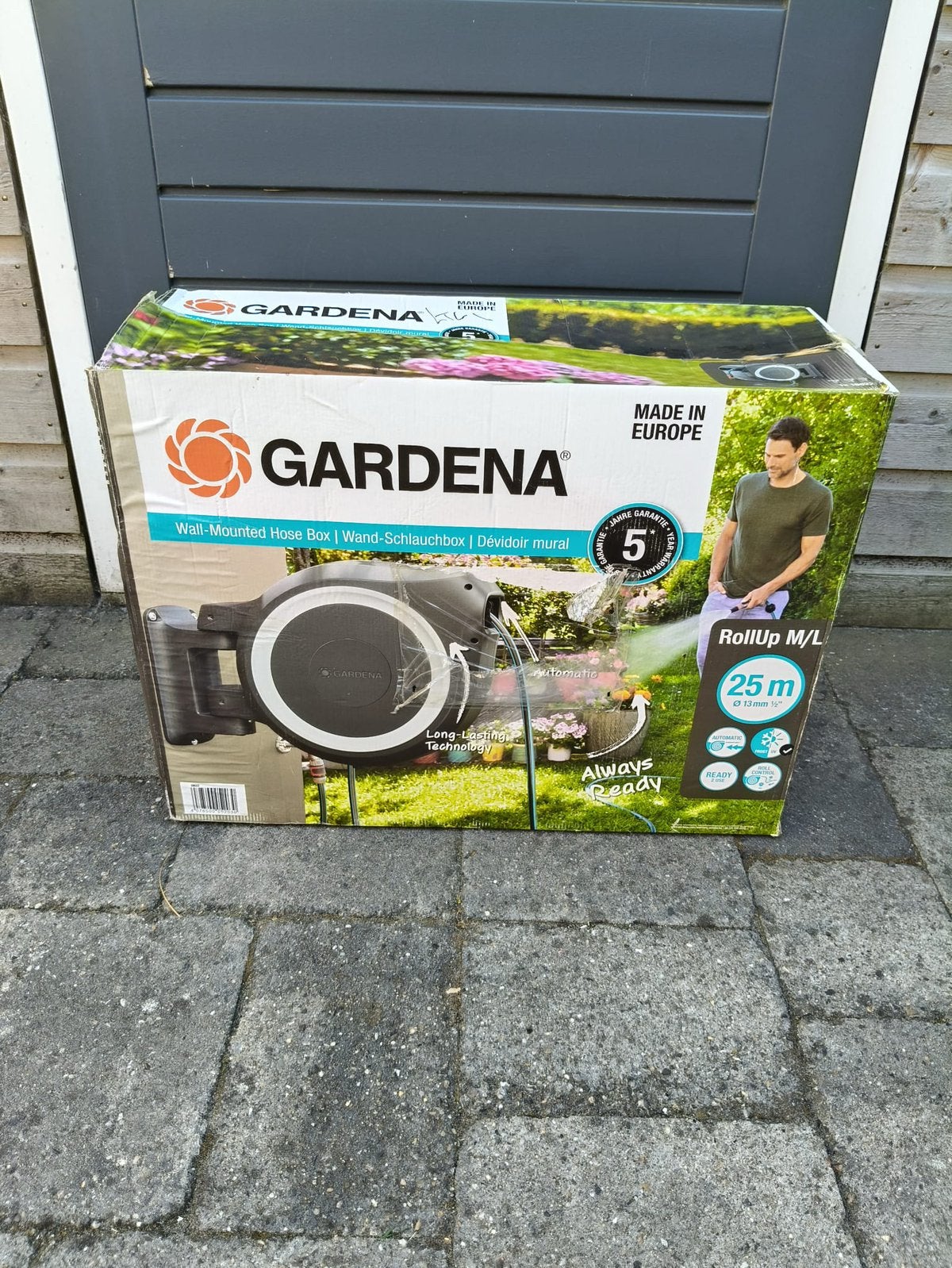 Gardena haspel, Tuin en Terras, Tuinslangen, Ophalen, Zo goed als nieuw, Tuinslang