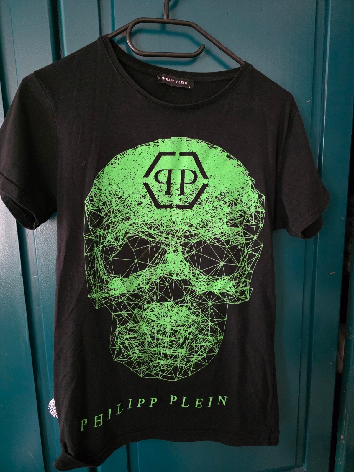 Philipp Plein T-shirt met doodshoofdprint, Kleding | Heren, Zwart, Ophalen of Verzenden, Philipp Plein, Gedragen