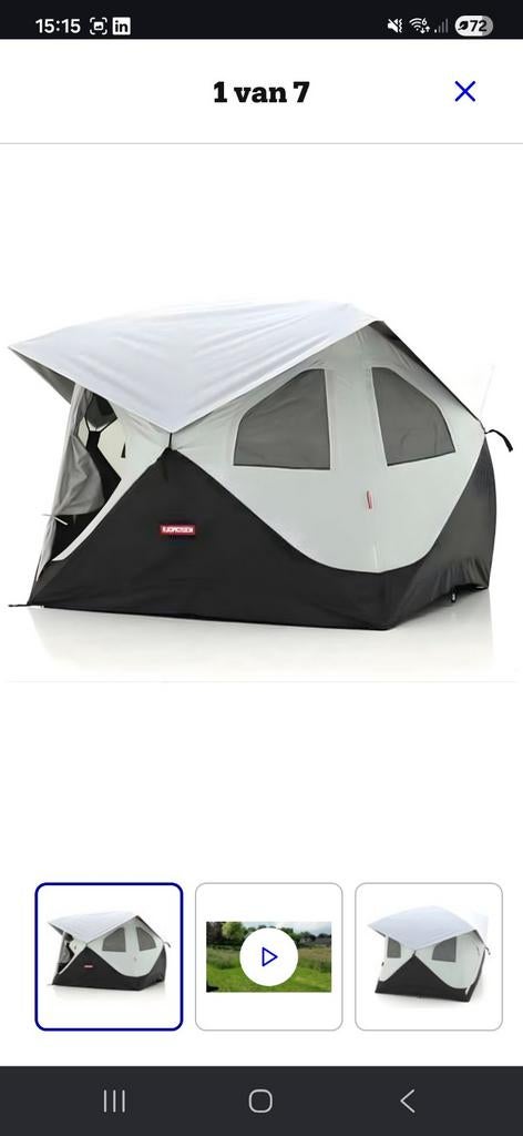 Nieuw! Fjordsen ulvit 2 persoons pop-up tent, Ophalen, Nieuw, Tot en met 2
