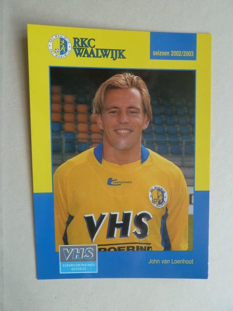 Spelerskaart.  John.v.Loenhout  RKC Waalwijk   2002/2003, Ophalen of Verzenden, Zo goed als nieuw, Overige binnenlandse clubs
