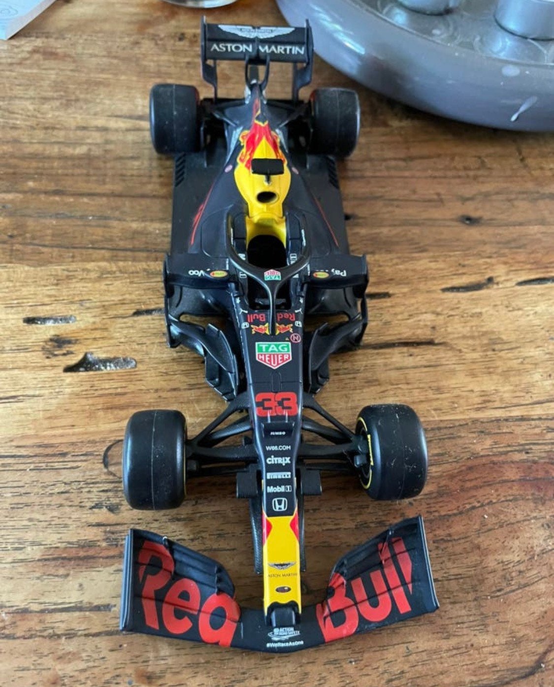 Red bull autootje, Ophalen, Gebruikt