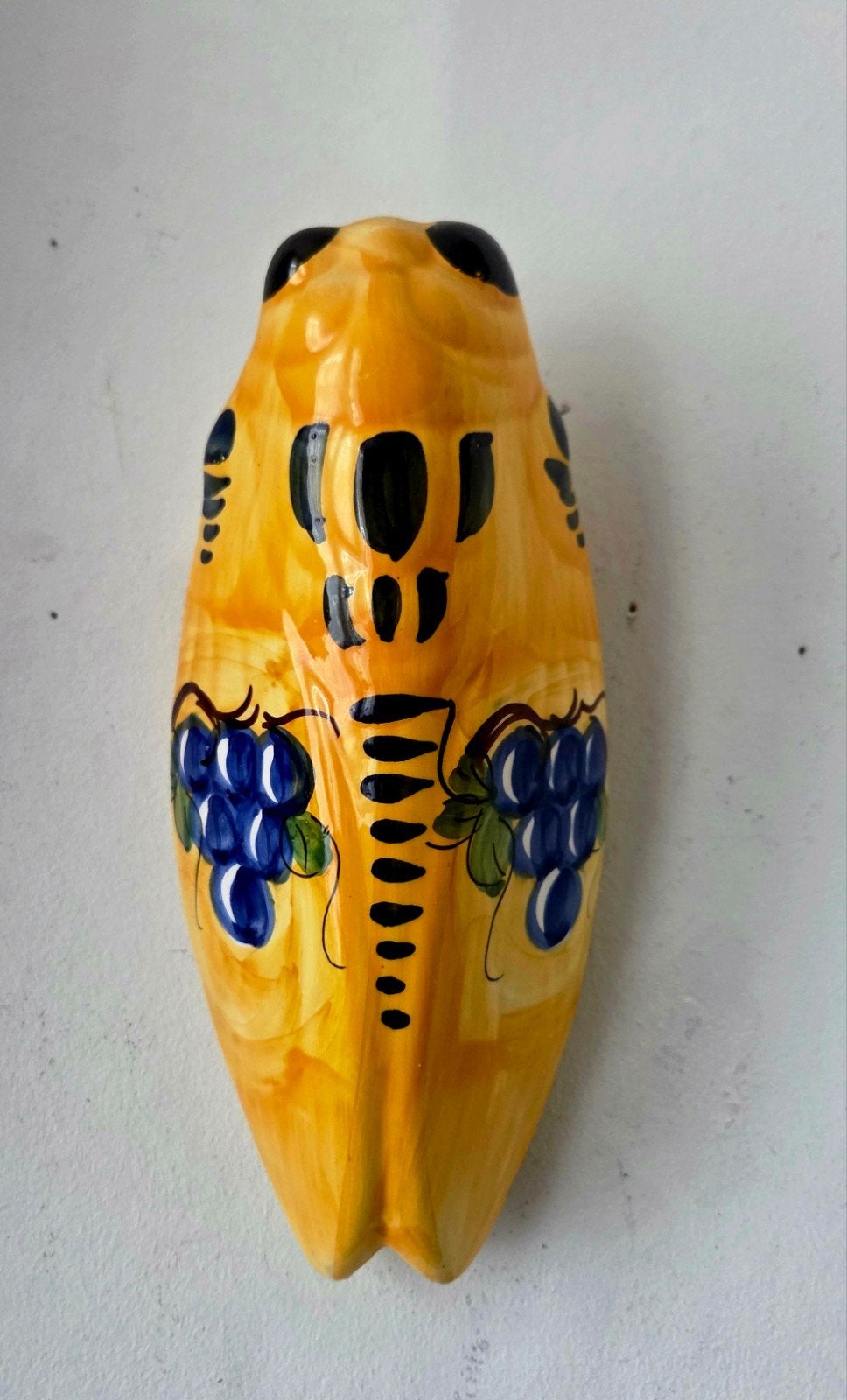 Cicade wandvaas keramiek 25cm, Huis en Inrichting, Ophalen of Verzenden