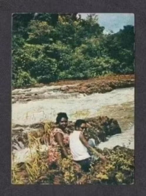 Suriname Waterval Surinaamse Rivier., Ophalen of Verzenden, 1960 tot 1980, Gelopen, Buiten Europa