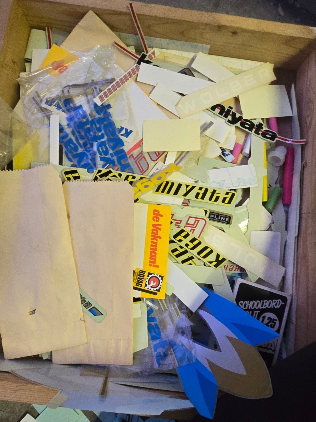 Vintage Fietsstickers - Giant, Union, Koga Miyata, Miyata, Diverse fabrikanten, Gebruikt, Onbekend, Giant, Union, Koga Miyata, Miyata