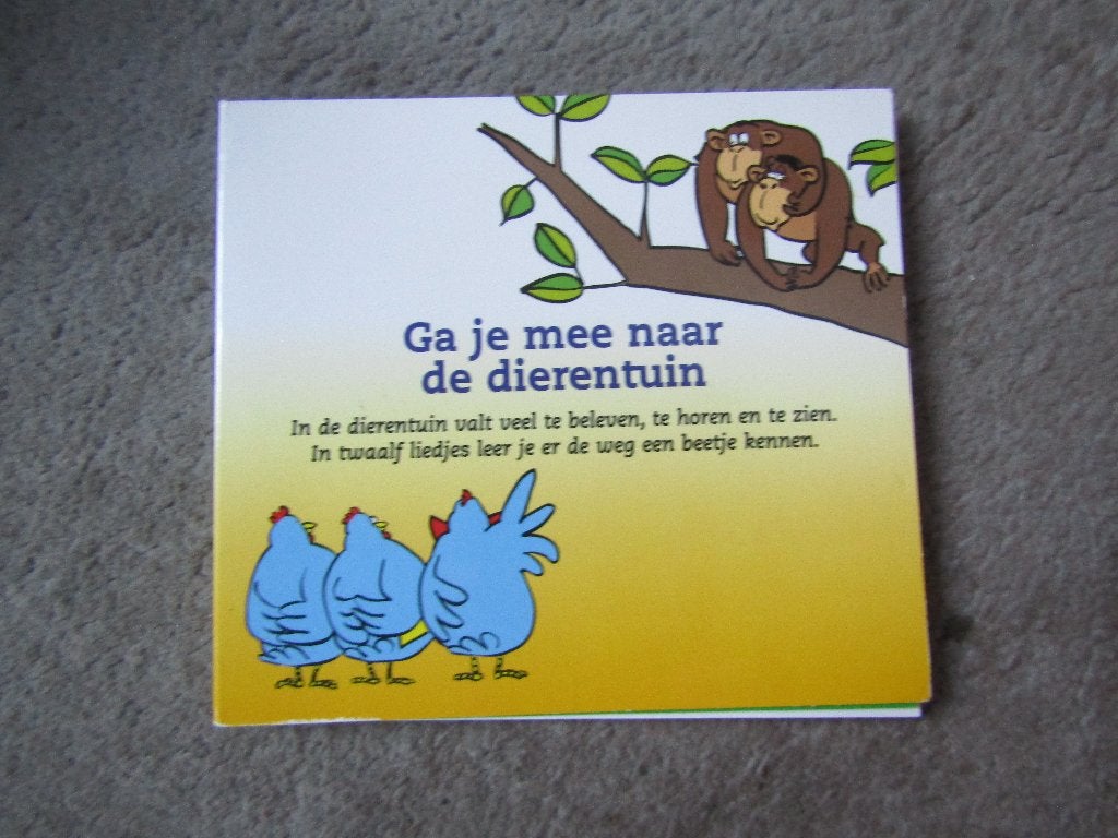 Cd met boekje: Ga je mee naar de dierentuin, Cd's en Dvd's, Ophalen of Verzenden, Gebruikt, Muziek