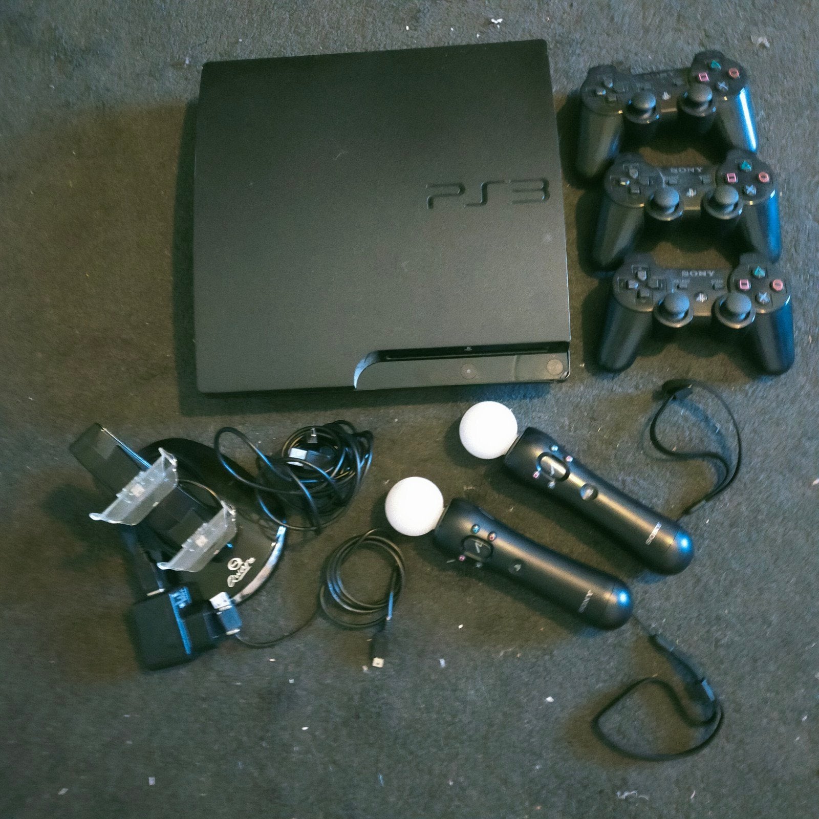 Mooie PS3 set met veel accessoires en games, Ophalen, 250 GB, Met 3 controllers of meer, Slim