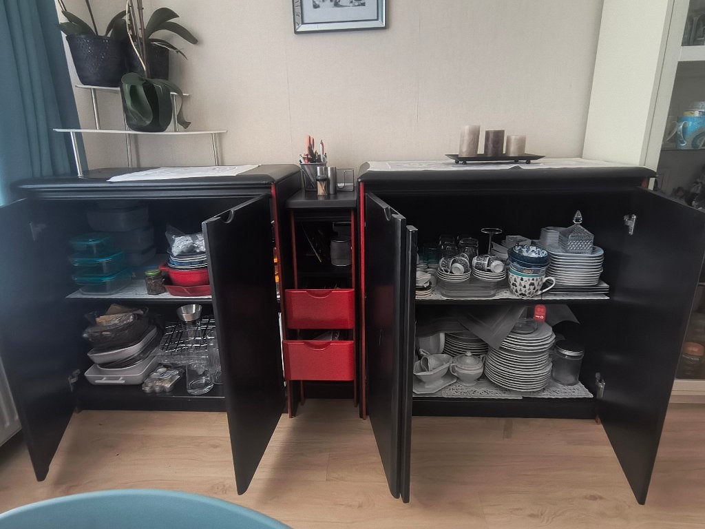 Sterke en stabiele 3-delige kast, Ophalen, Gebruikt, Met lade(s), 200 cm of meer