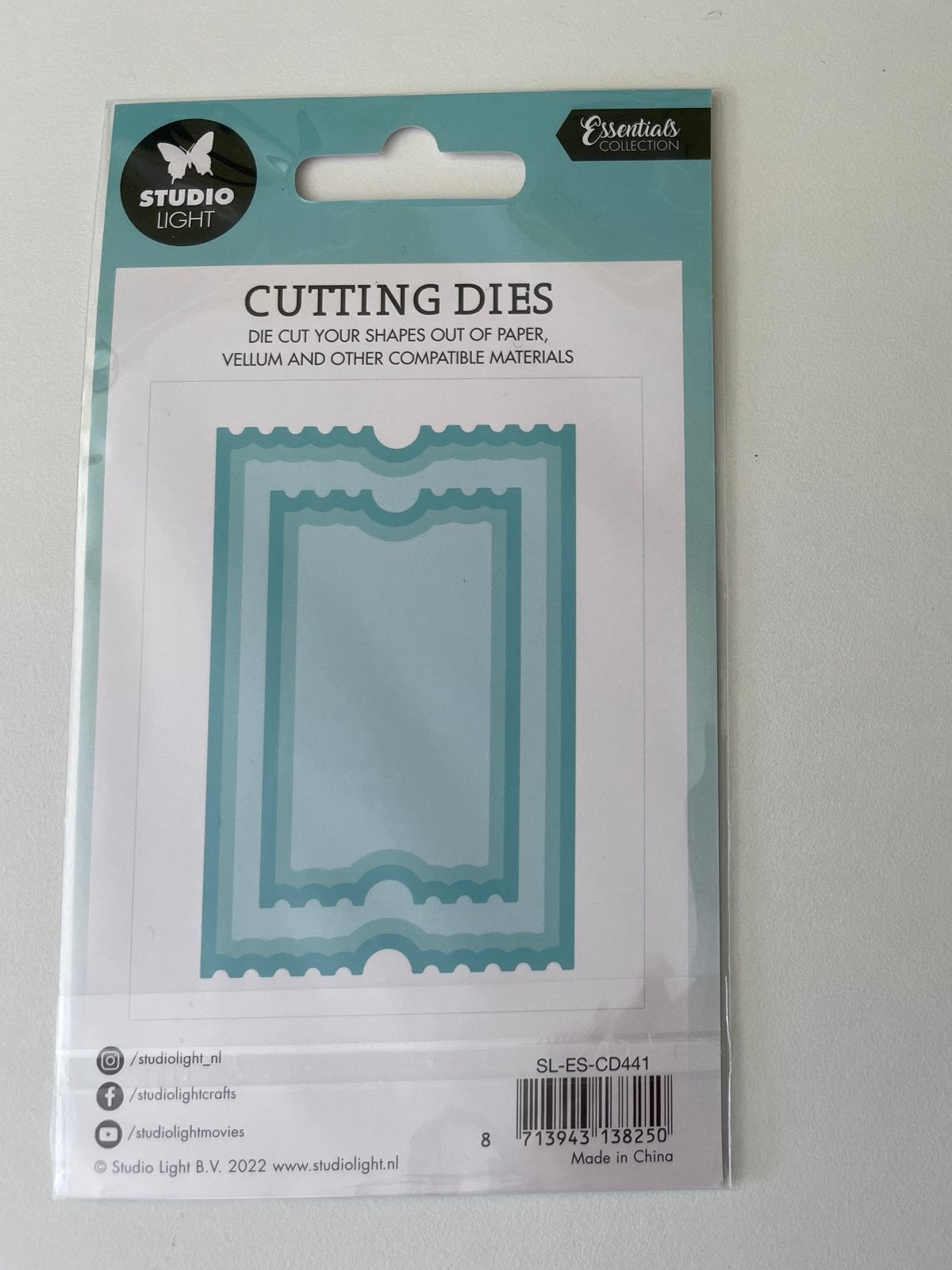 Studio Light Essentials Collection Cutting Dies - Ticket Sha, Geschikt voor snijden, Verzenden, Overige thema's, Gereedschap of Toebehoren