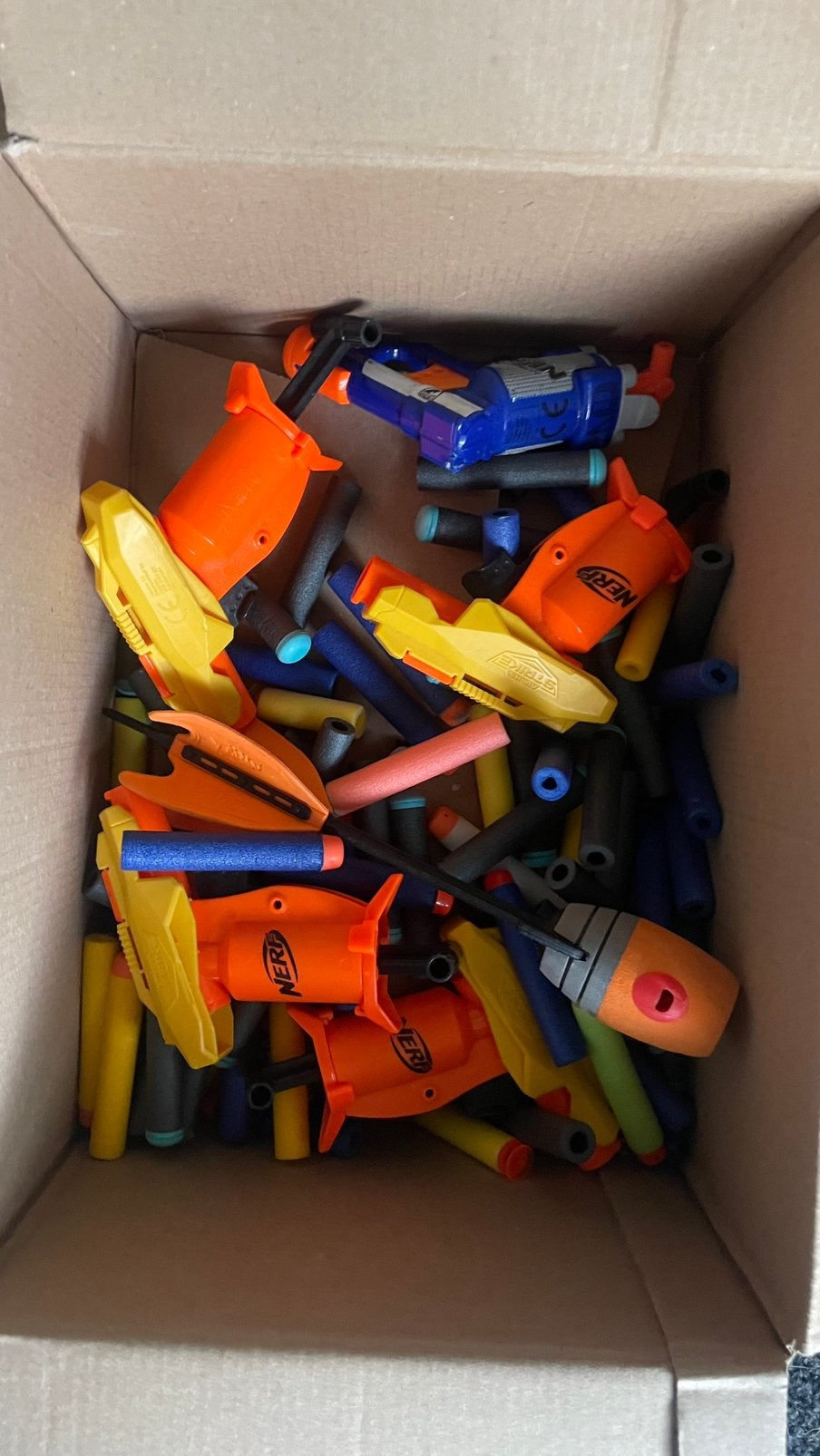 Nerf pistooltjes, Ophalen, Gebruikt