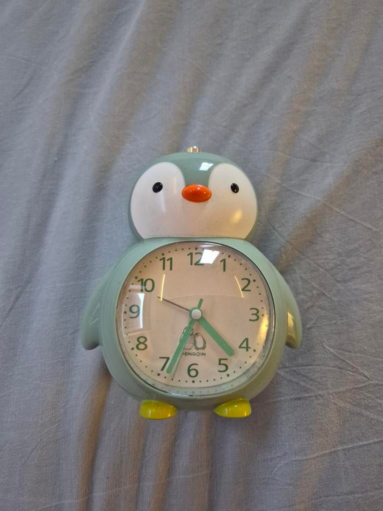 Kinderklok / Wekker Pinguïn - Nieuw, Ophalen of Verzenden, Nieuw, Analoog