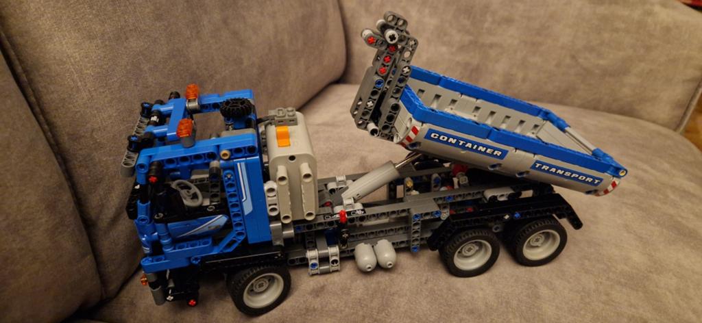 Lego Technic Container Truck 8052 - Zonder doos, Gebruikt, Lego, Compleet, Ophalen of Verzenden