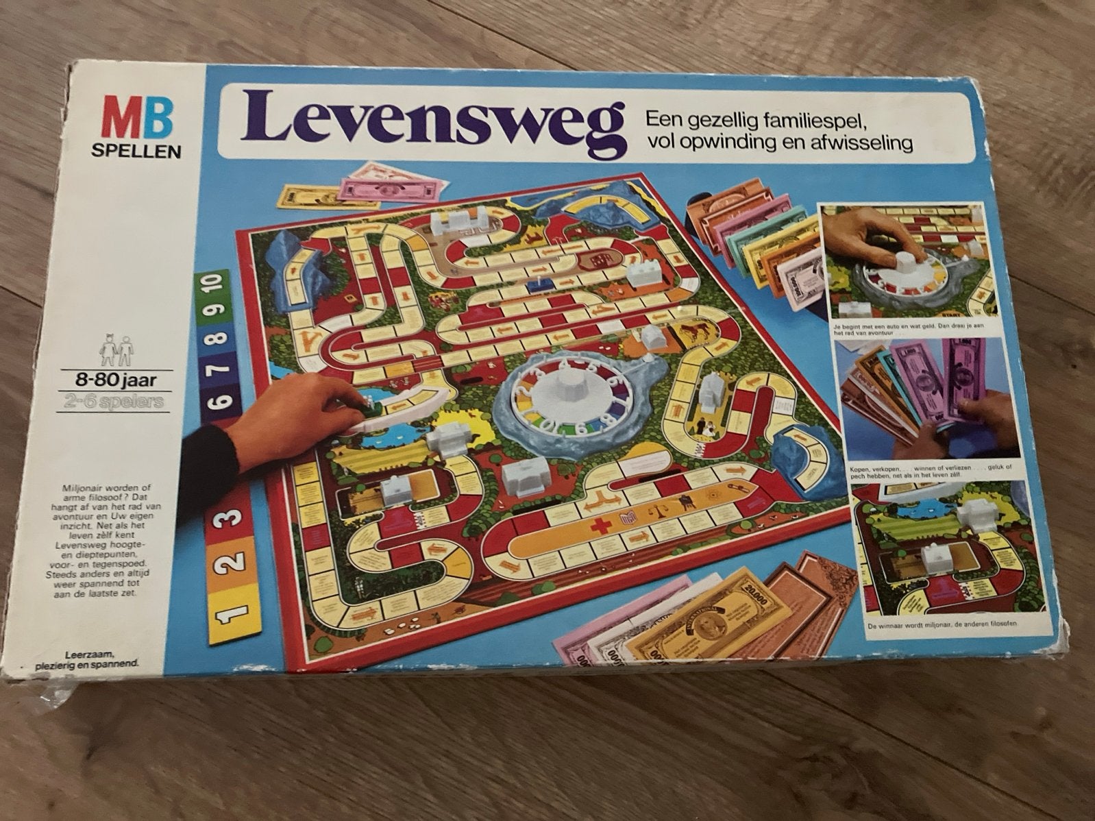 Levensweg - Het klassieke familiespel van MB Spellen, Hobby en Vrije tijd, Gezelschapsspellen | Bordspellen, Drie of vier spelers