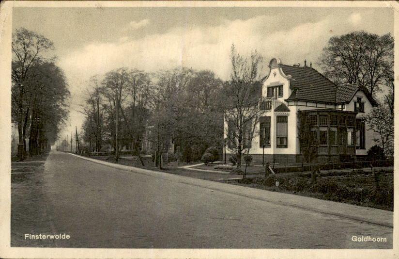Finsterwolde - Goldhoorn, Ophalen of Verzenden, 1920 tot 1940, Gelopen, Groningen