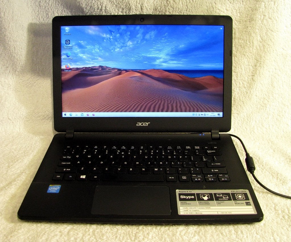 Acer Aspire e13 win10 ssd 13,3" laptop, Ophalen, Gebruikt, Qwerty, Intel N2940
