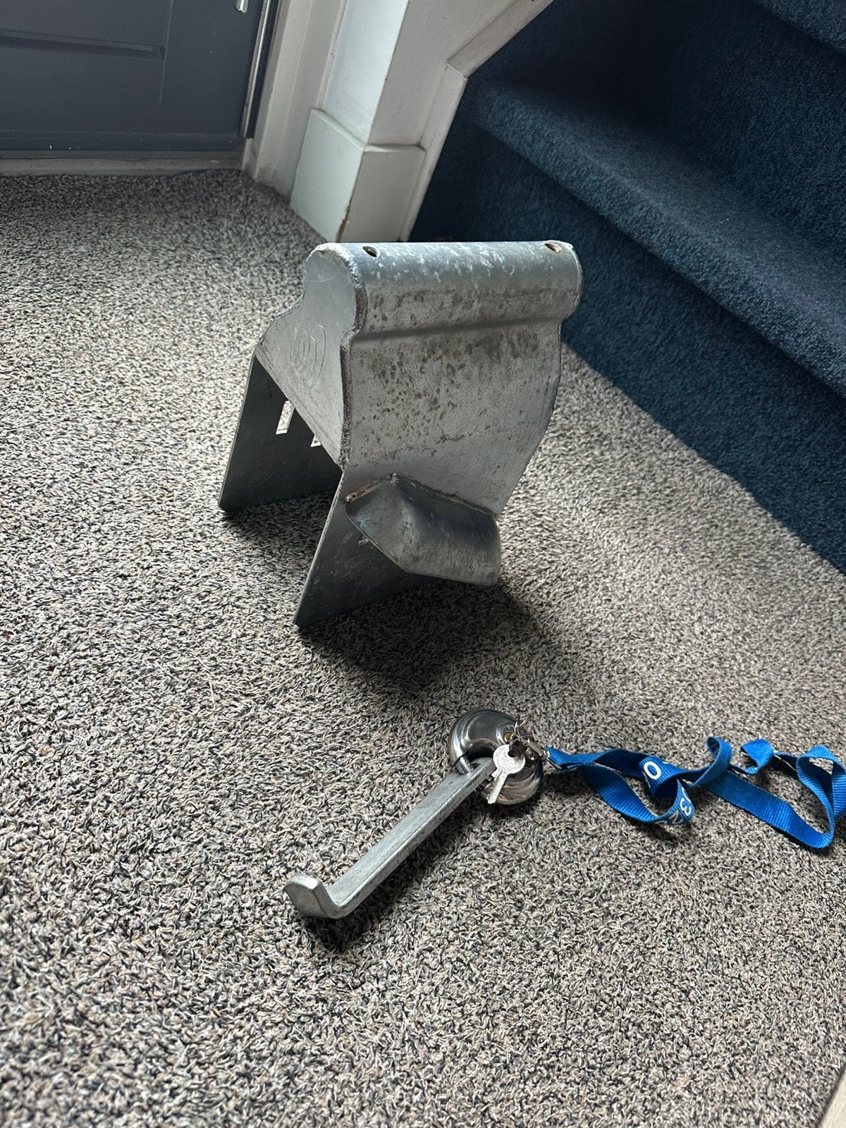 Disselkap / Disselslot met sleutel en pen helemaal compleet, Auto diversen, Ophalen of Verzenden, Zo goed als nieuw