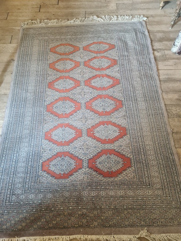 Vintage hand geknoopt vloerkleedje