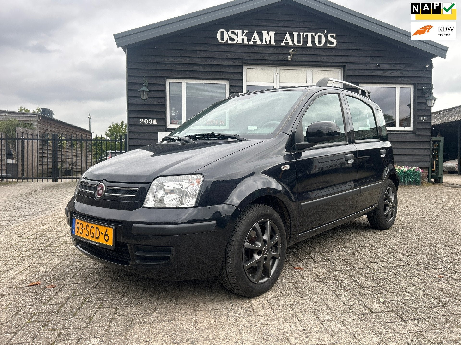 Fiat Panda 1.2 Edizione Cool Airco,elec pakket Org. 55.292 k, Gebruikt, 1242 cc, Zwart, Origineel Nederlands
