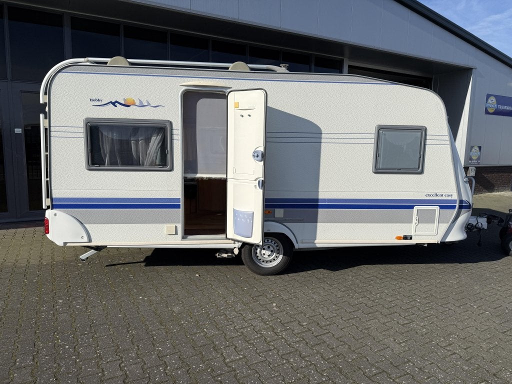 Hobby Excellent Easy 460 UFE Fransbed + Rondzit WC + Tent, Standaardzit, Hobby, Bedrijf, Schokbreker