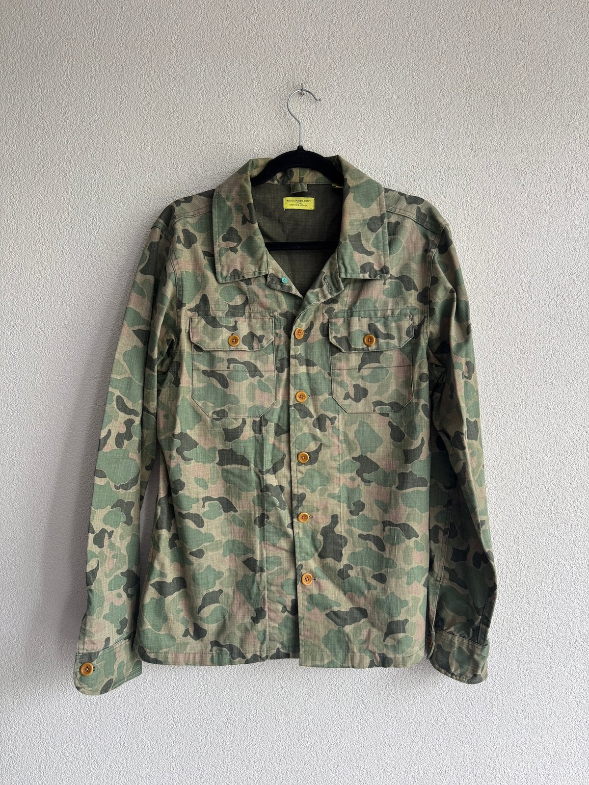 Scotch & Soda leger army print katoenen jack, Kleding | Heren, Jassen | Zomer, Maat 52/54 (L), Scotch & Soda, Ophalen of Verzenden