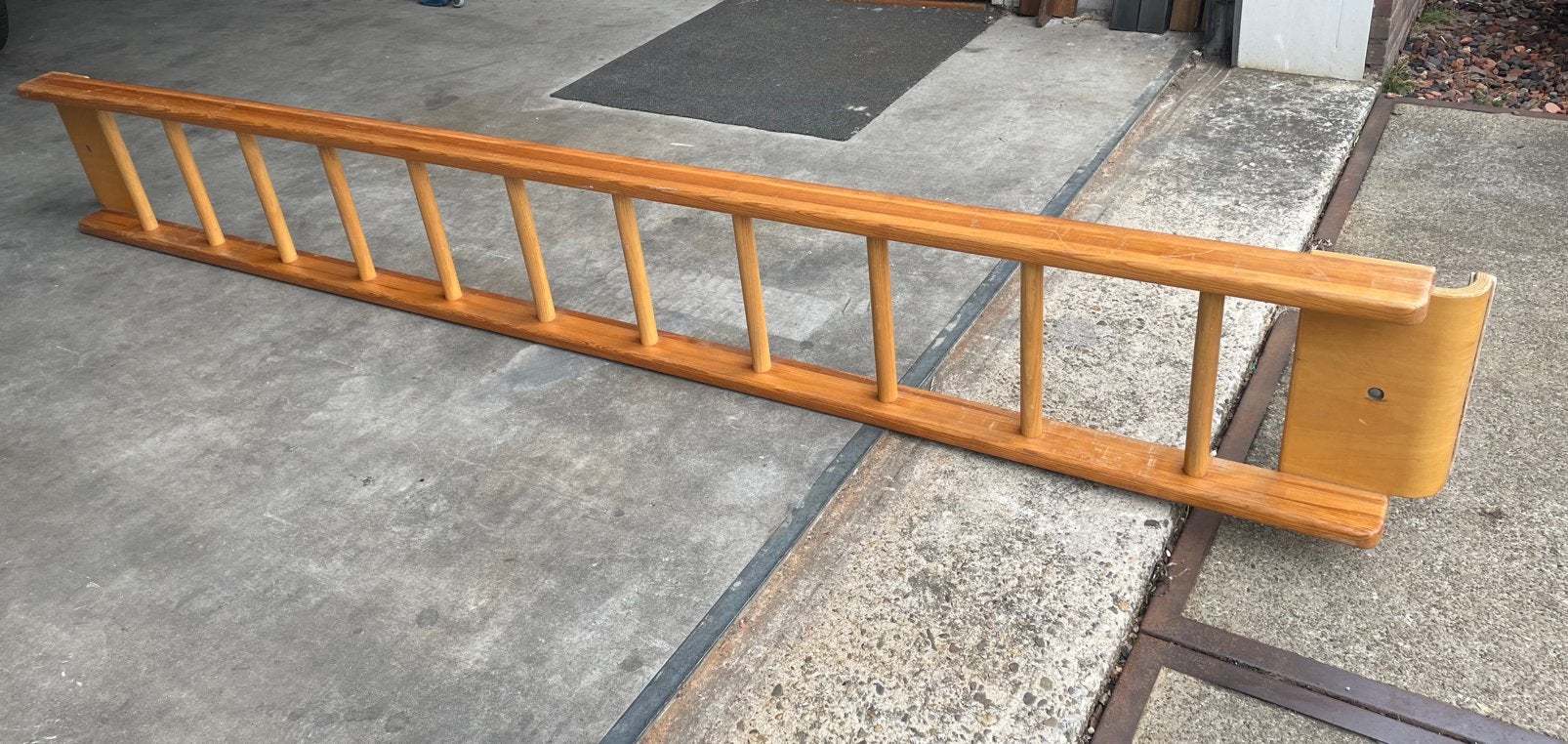 Ladder hout, Sport en Fitness, Ophalen, Zo goed als nieuw