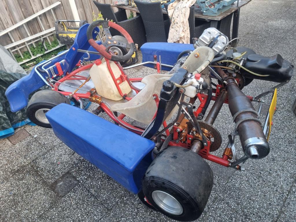 CRG Racekart 250cc – Uniek Opknapproject voor de Liefhebber, Ophalen of Verzenden, Gebruikt, Kart