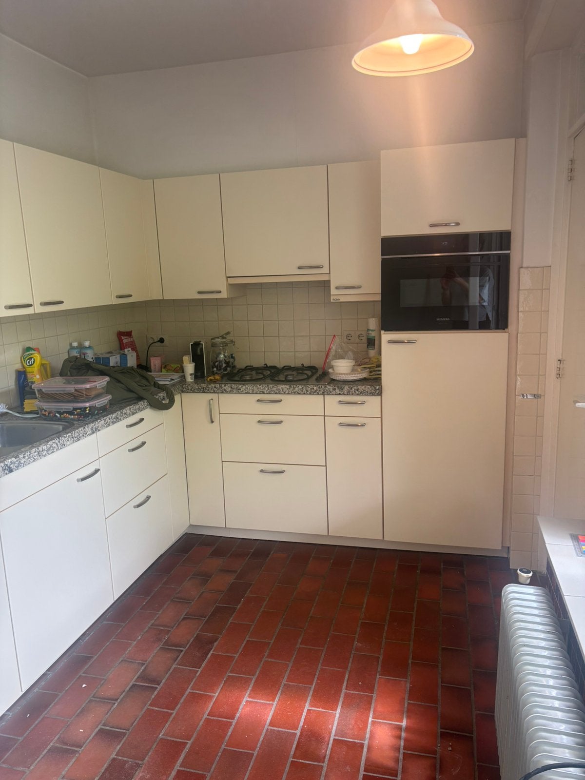 Siematic keuken met composiet blad, Huis en Inrichting, Keuken | Complete keukens, Ophalen, Gebruikt, Wit, Hoekkeuken