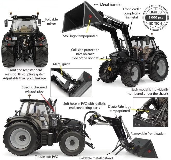 Deutz Fahr 6150.4 TTV Warrior met Stoll FZ 47-23 Voorlader, Tractor of Landbouw, Nieuw, Ophalen of Verzenden, UH