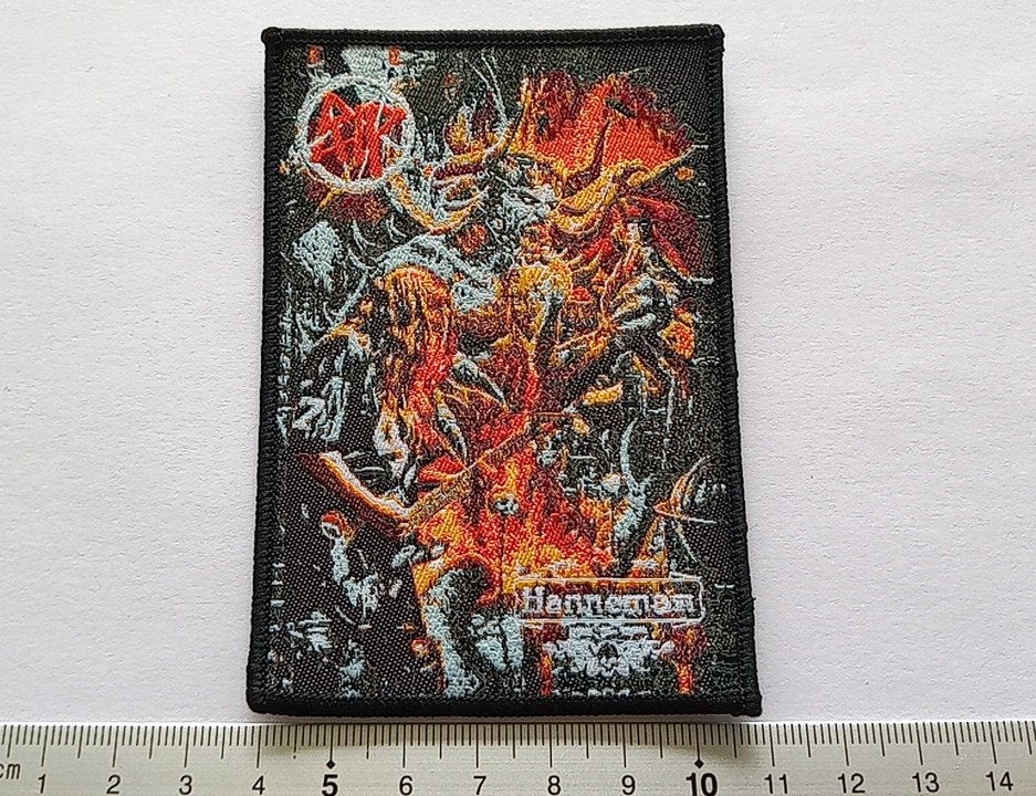 Slayer Jeff Hanneman Hanneman R.I.P. ltd edition patch 2, Verzamelen, Ophalen of Verzenden, Zo goed als nieuw, Foto of Kaart
