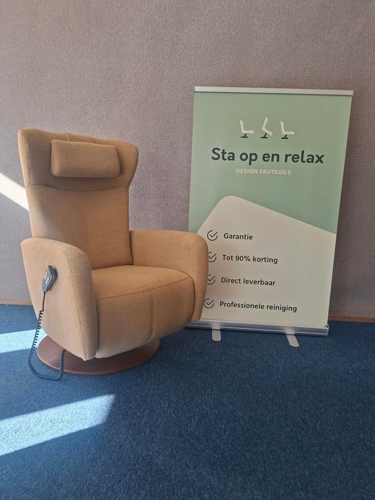 Sta op relax fauteuil Prominent Sorisso extra luxe op accu🔋, Hoofdstraat 60 Schijndel, Ophalen of Verzenden, Zo goed als nieuw