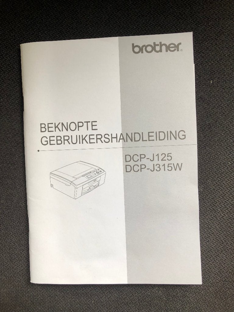 Gebruiksaanwijzing printer Brother, Computers en Software, Printers, Ophalen of Verzenden, Nieuw