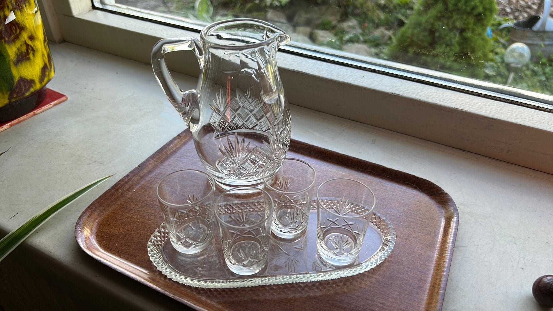 Ruit waaier motief kristal, Antiek en Kunst, Ophalen
