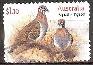 377 Australië 2021 Doves and Pigeons s/a raster, Verzenden, Gestempeld