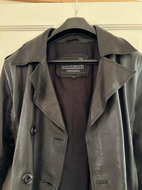 Goosecraft lerenjas dames xl, Goosecraft, Zwart, Maat 42/44 (L), Nieuw