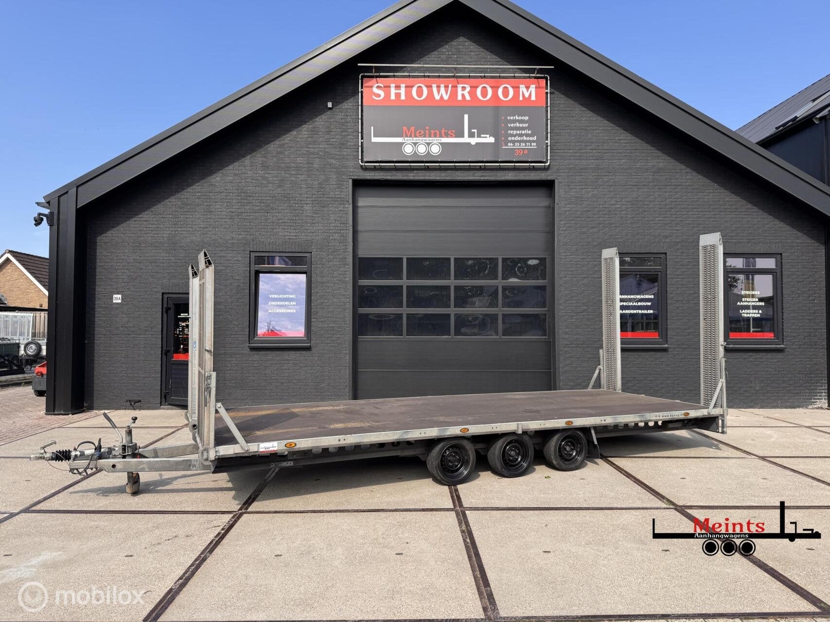 Proline Henra XXL plateauwagen 633x222 3500KG 3 asser, Gebruikt